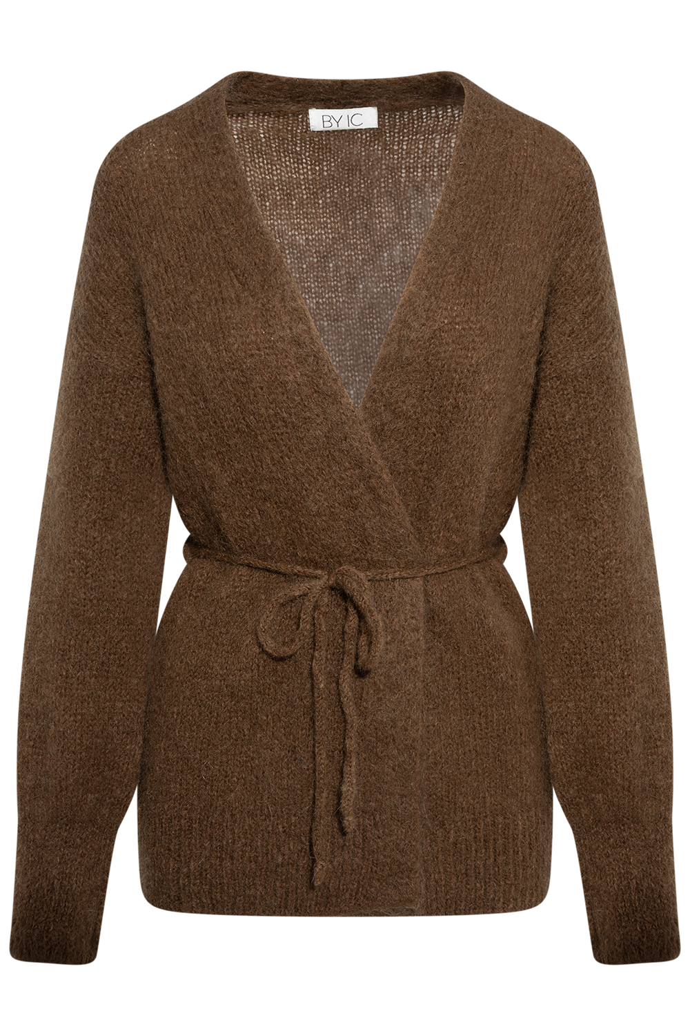 Idaic Wrap Cardigan - Dark Brown