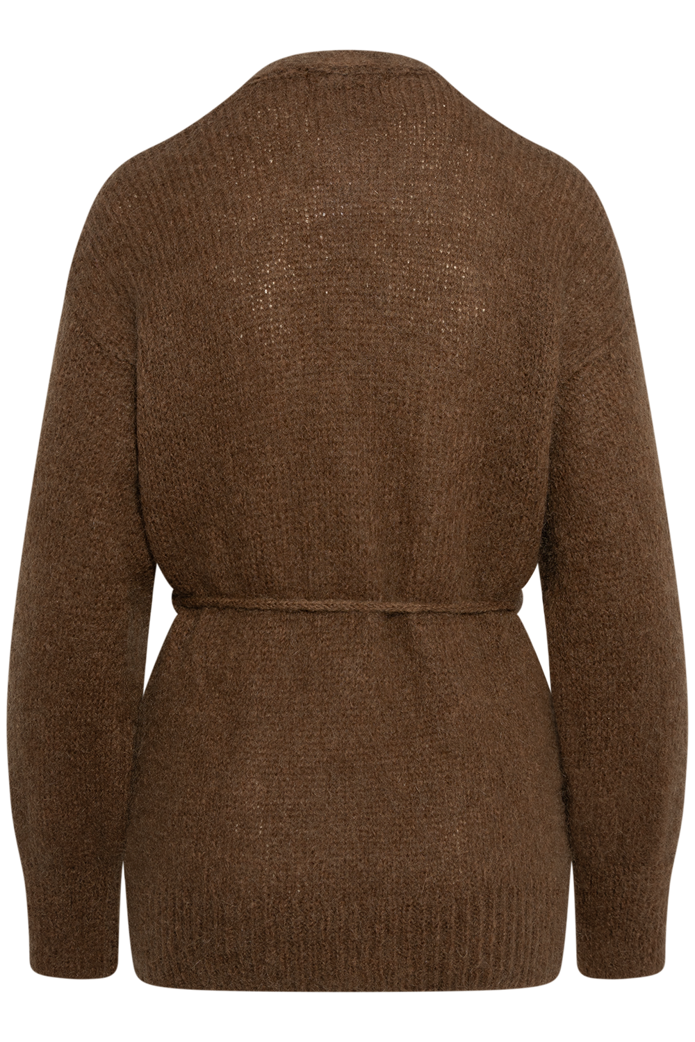 Idaic Wrap Cardigan - Dark Brown