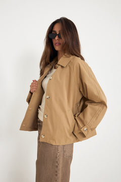 Avaic Short Trenchcoat - Camel