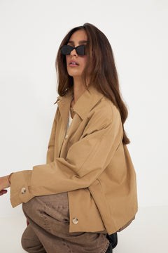 Avaic Short Trenchcoat - Camel