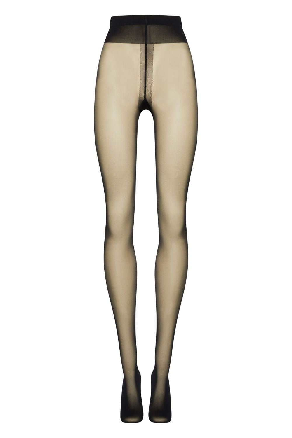 Individual 10 Back Seam Tights - Black