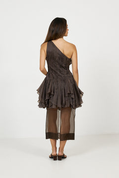 Amaryllis Maxi Dress - Chocolate