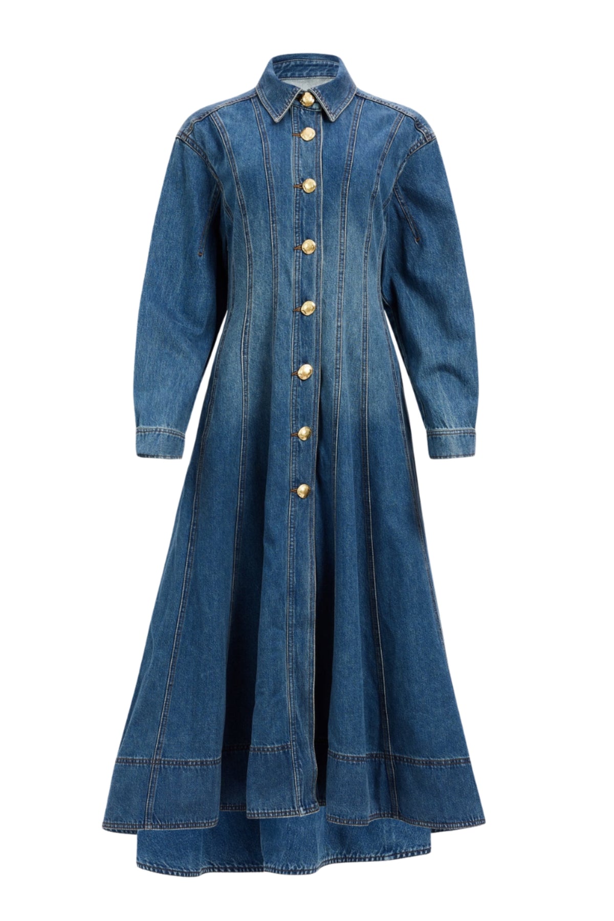 Viva Denim Midi Dress - Stormy Indigo