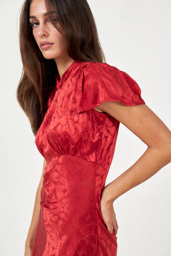 Addison Jacquard - Red