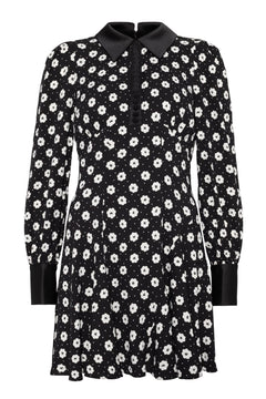Viola Floral - Creme Fleur Black