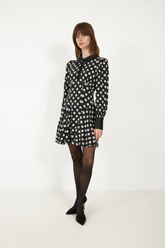 Viola Floral - Creme Fleur Black
