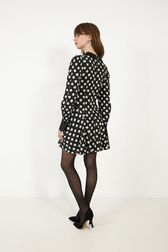 Viola Floral - Creme Fleur Black