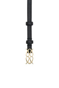 Mini Monogram Leather Belt - Black