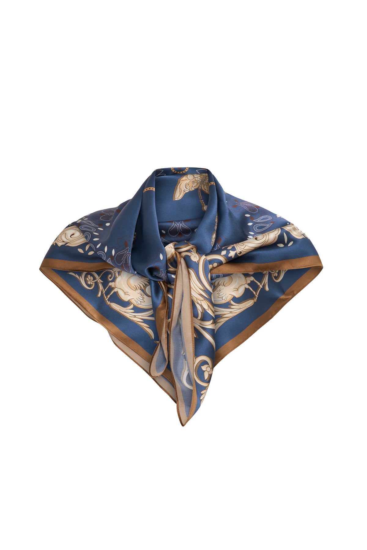 Lola Silk Scarf - Shaded Blue