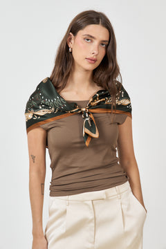Lola Silk Scarf - Bottle Green