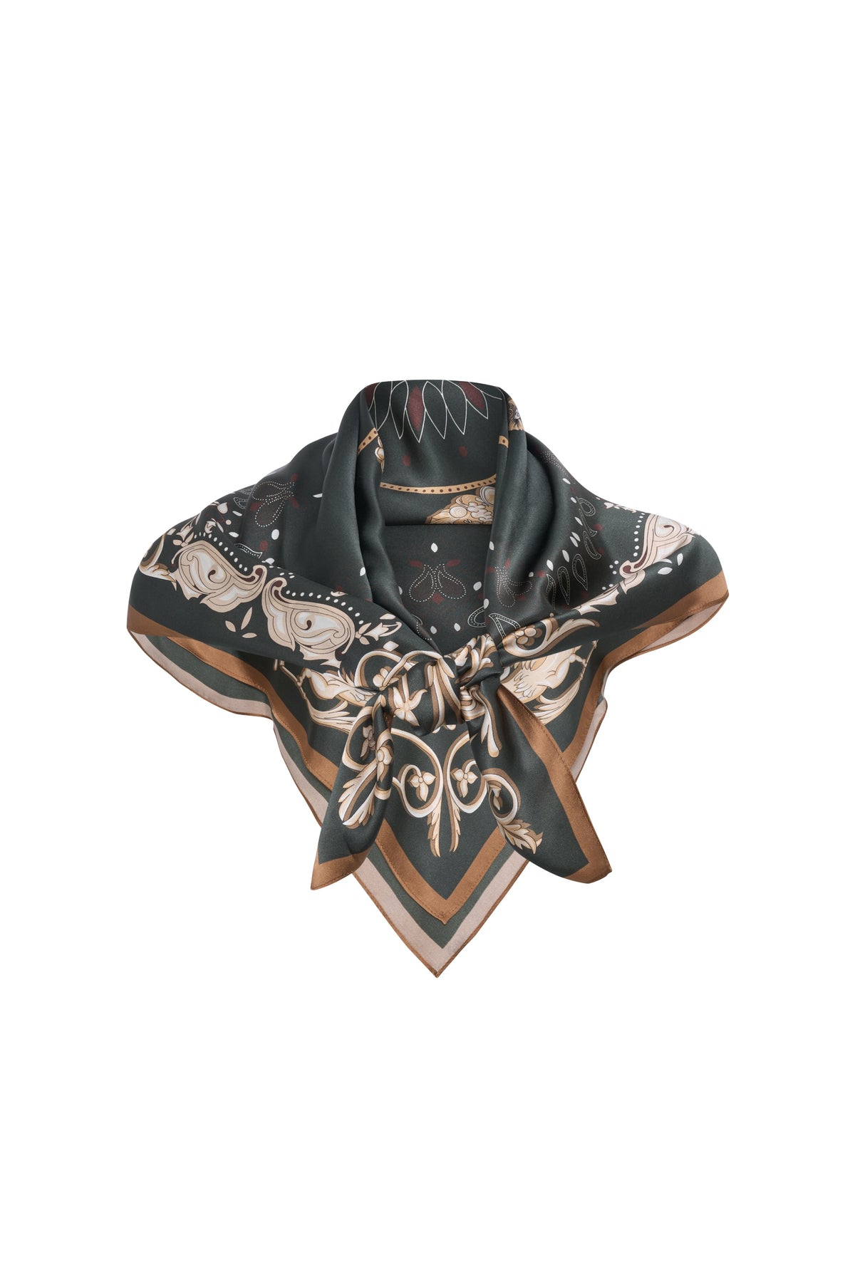 Lola Silk Scarf - Bottle Green