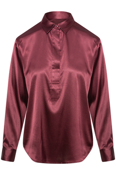 Leia Blouse - Wine