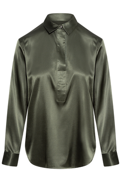Leia Blouse - Bottle Green
