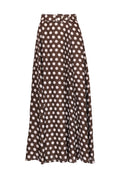 Striped Organza Maxi Skirt - Dots