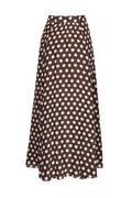 Striped Organza Maxi Skirt - Dots