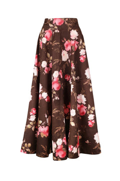 Taffeta Maxi Skirt - Soft Bloom