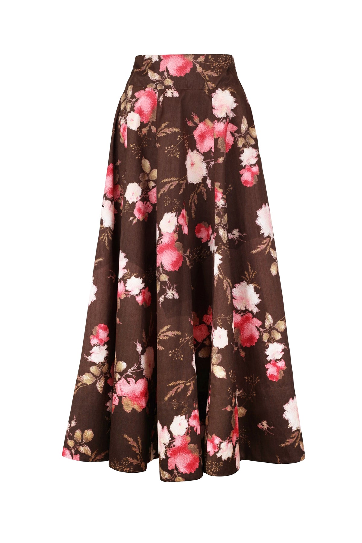 Taffeta Maxi Skirt - Soft Bloom