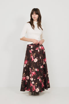 Taffeta Maxi Skirt - Soft Bloom