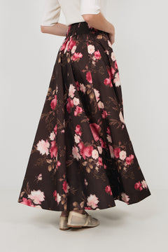Taffeta Maxi Skirt - Soft Bloom