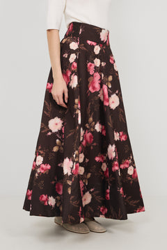 Taffeta Maxi Skirt - Soft Bloom