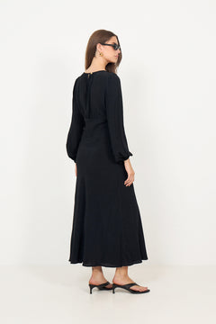 Viscose Maxi Dress - Black