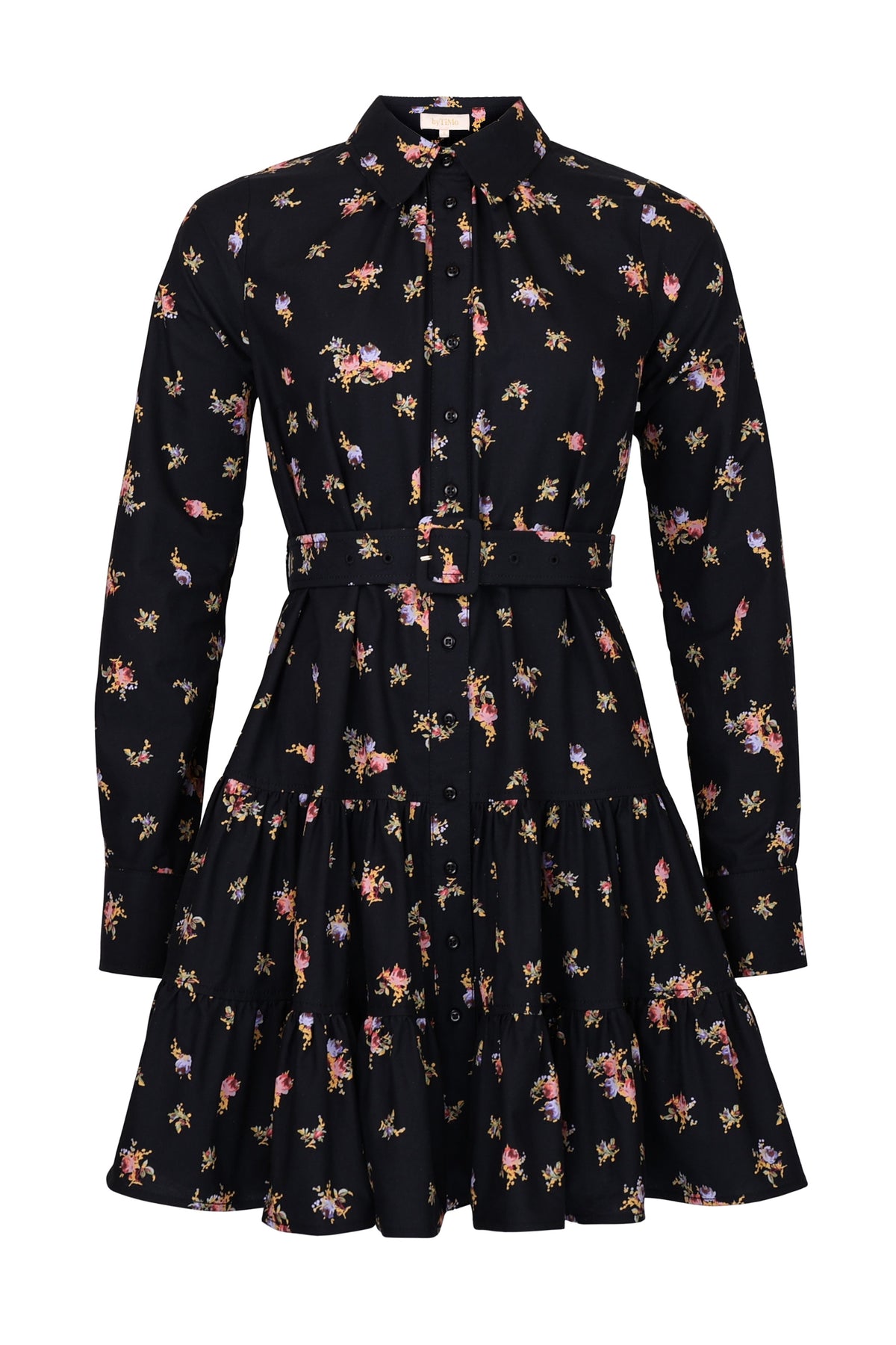 Winter Cotton Shift Dress - Petite Flowers