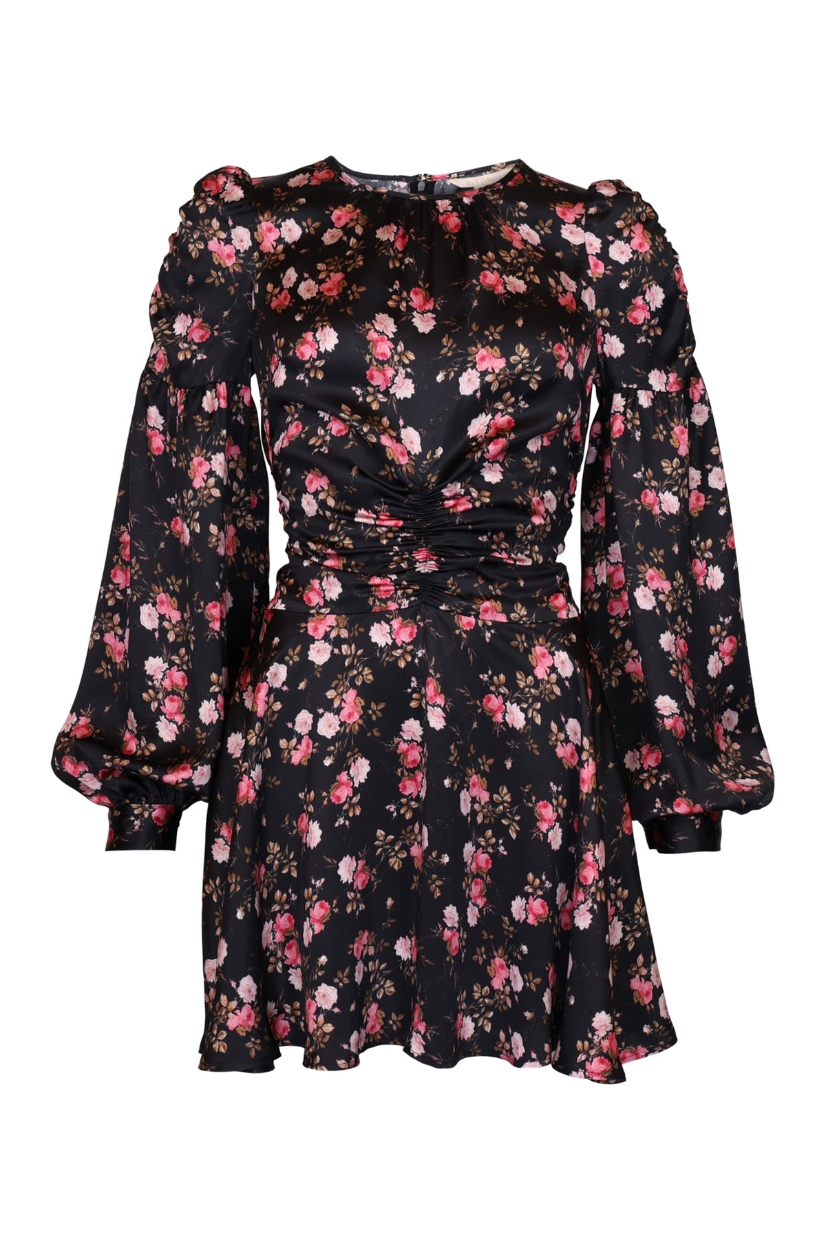 Satin Mini Dress - Blooming Night