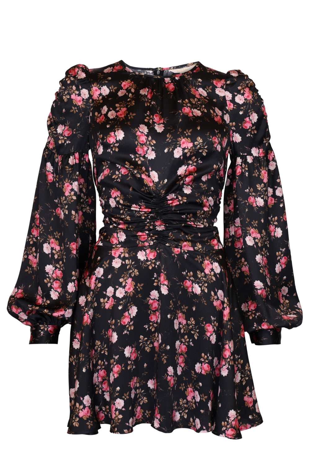 Satin Mini Dress - Blooming Night
