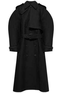 Pascale Maxi Trench - Black