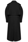 Pascale Maxi Trench - Black