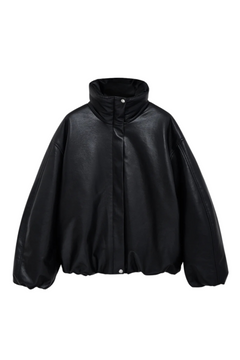 Cyrus Jacket - Black Recycled Leather