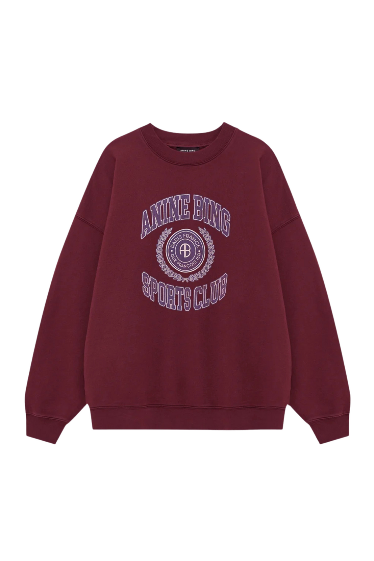 Miles Sweatshirt Collegiate - Burgundy
