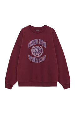 Miles Sweatshirt Collegiate - Burgundy
