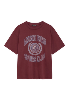 Cade Tee Collegiate - Burgundy