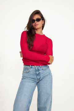 Tiana Sweater - Tango Red