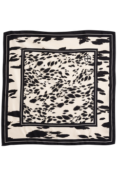 York Scarf Leopard - Pearl White