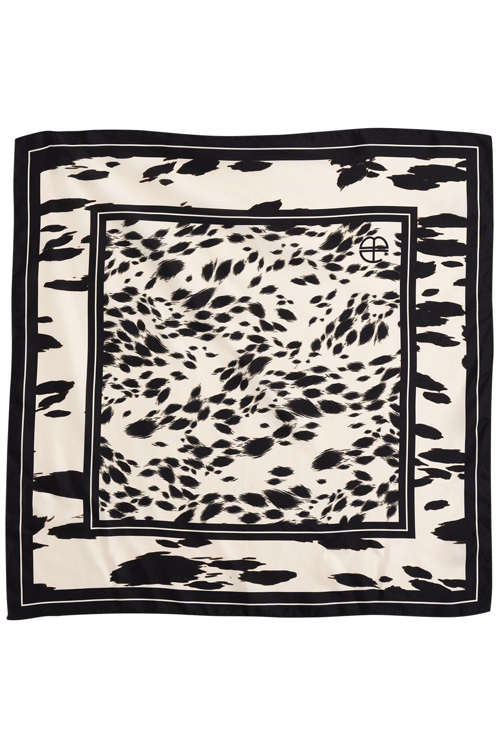 York Scarf Leopard - Pearl White
