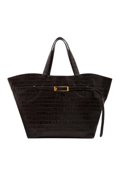 Elly Tote Embossed - Dark Brown