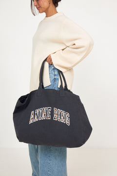 Leo Canvas Tote - Washed Black