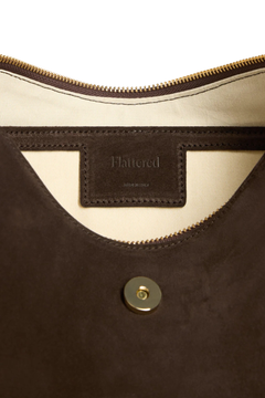 Gaia Handbag - Chocolat Suede