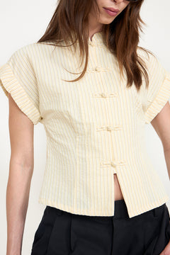 N-Norma Blouse - Etta Butter Stripe