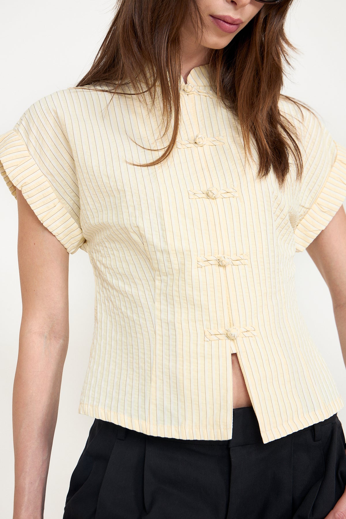 N-Norma Blouse - Etta Butter Stripe