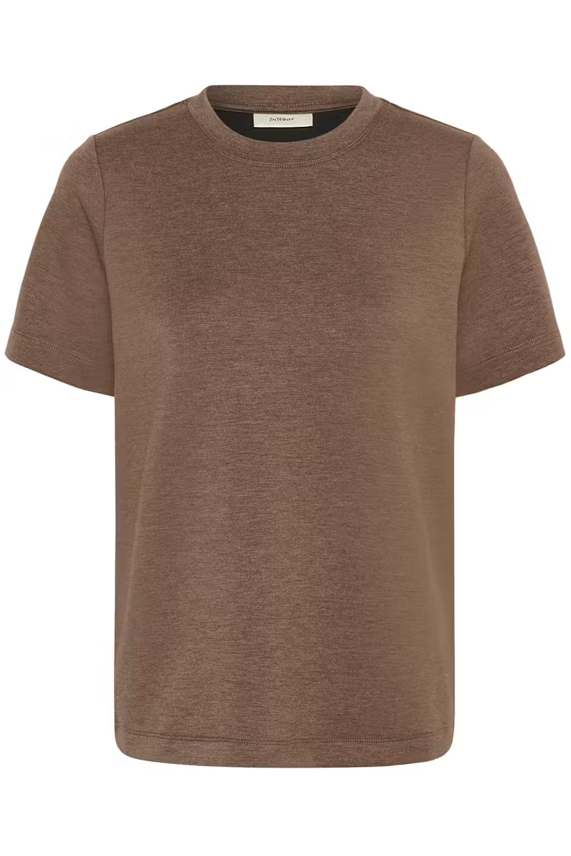 Vincentiw Melange Karmen T-Shirt - Coffee Quartz Melange