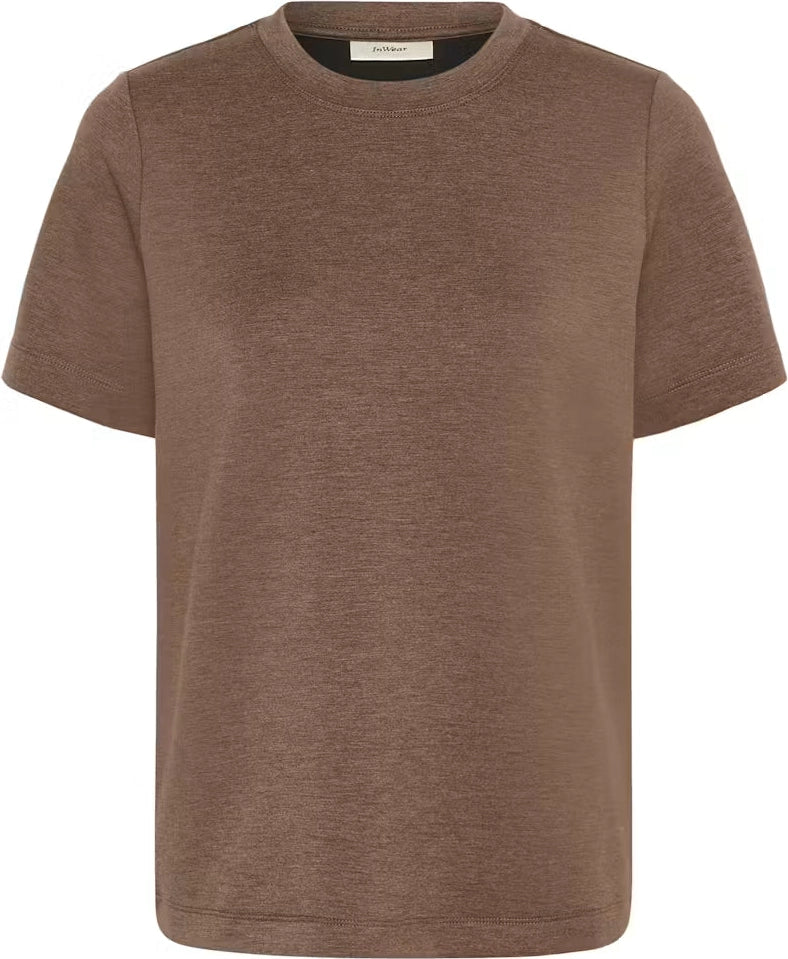 Vincentiw Melange Karmen T-Shirt - Coffee Quartz Melange