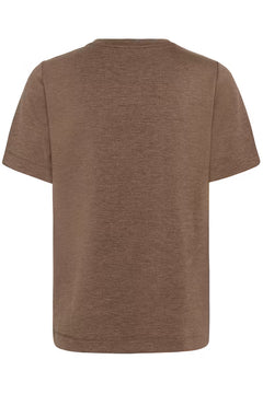 Vincentiw Melange Karmen T-Shirt - Coffee Quartz Melange