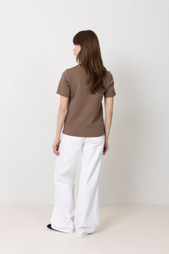 Vincentiw Melange Karmen T-Shirt - Coffee Quartz Melange