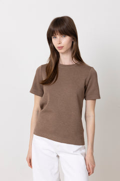 Vincentiw Melange Karmen T-Shirt - Coffee Quartz Melange