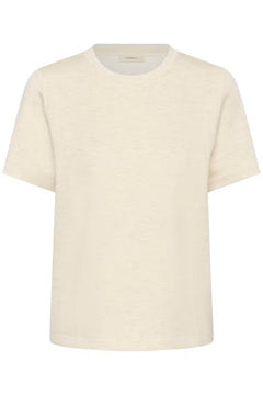 Vincentiw Melange Karmen T-Shirt - Ecru