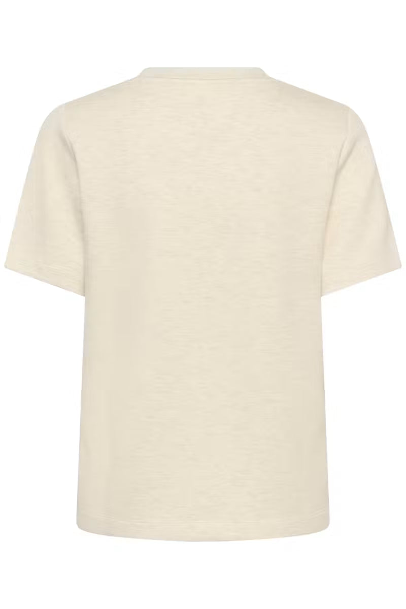 Vincentiw Melange Karmen T-Shirt - Ecru