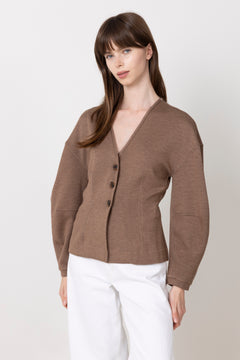 Fariiw Vincentiw Mel Jacket - Coffee Quartz Melange